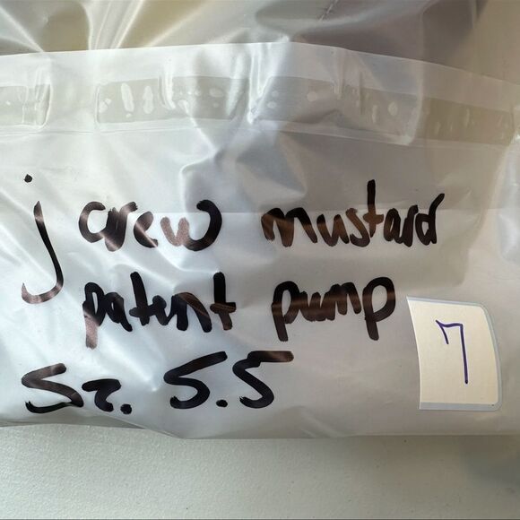 J.Crew Patent Leather Mustard Gold Heels Size 5.5 - Picture 17 of 17